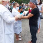 В «Сквере Милосердия» прошла акция «СТОП, коронавирус!»