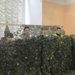 Ребята из 9 школы вновь помогали плести сети.