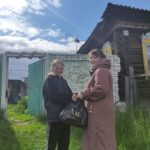 Сёстры милосердия оказали помощь семье погорельцев